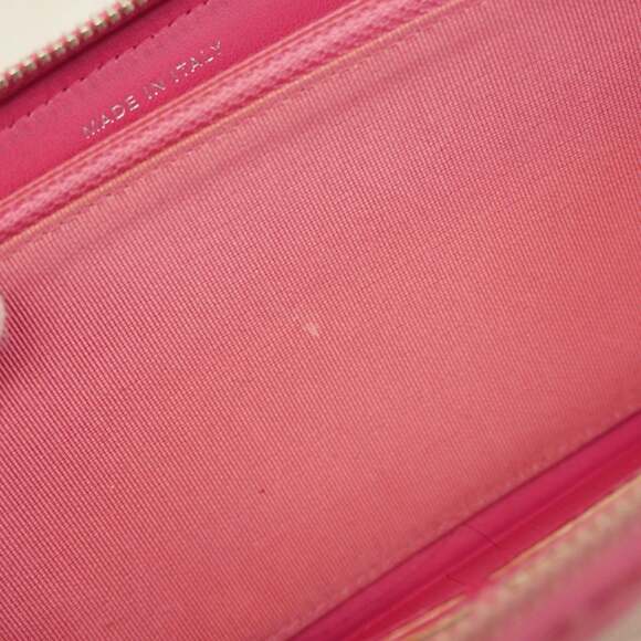 CHANEL Pink Lambskin Leather Wallet - Picture 10 of 11